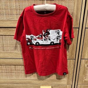 Uniqlo Red Kids Short Sleeve Tee with Spider-Man Graphic